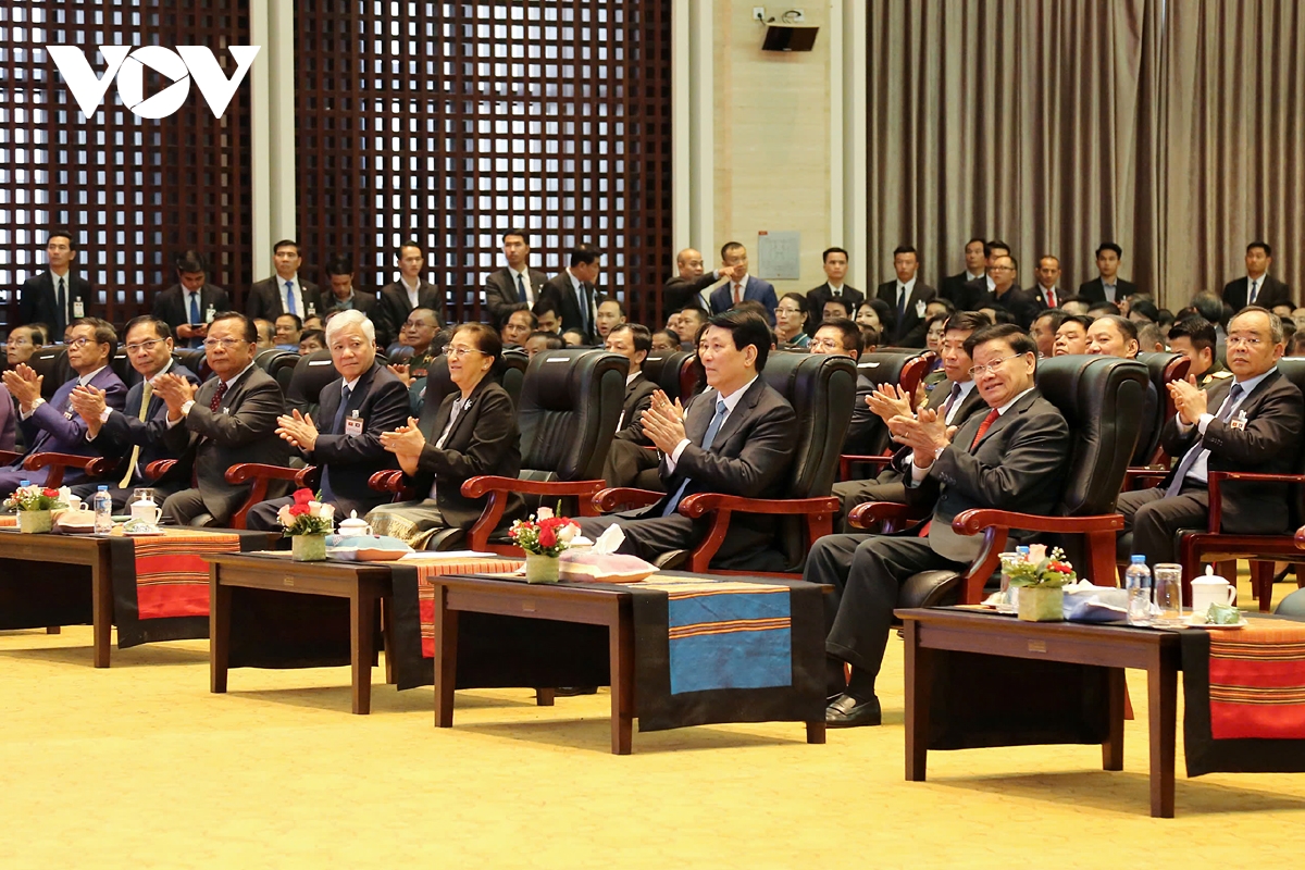 President Luong Cuong attends Vietnam–Laos Friendship Exchange in Vientiane